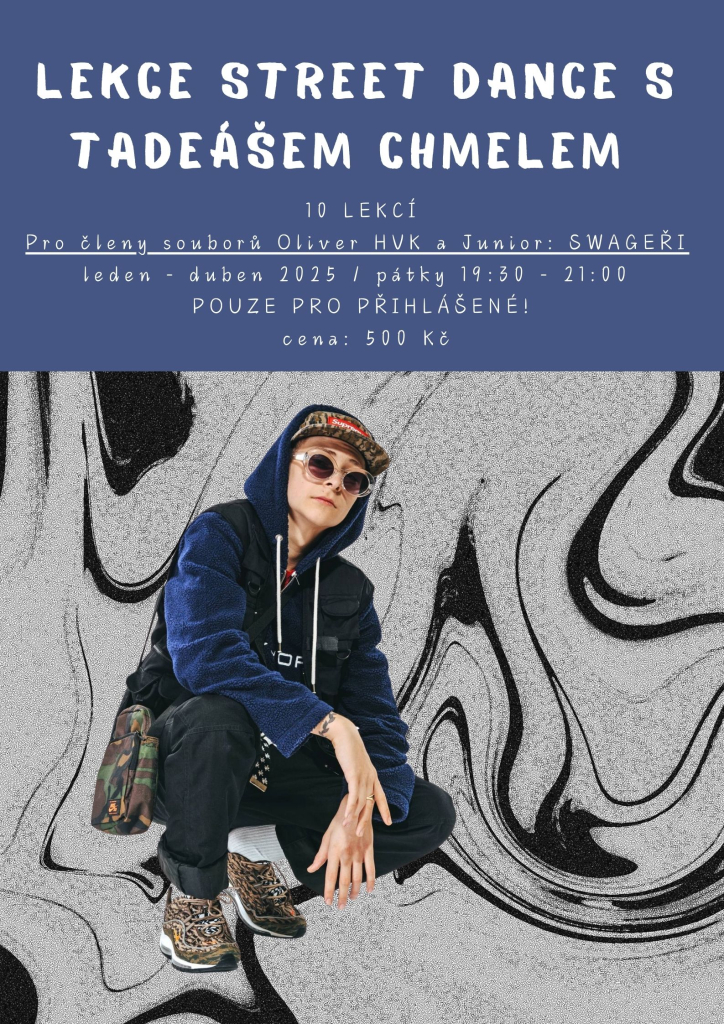 Lekce street dance s Tadeášem Chmelem