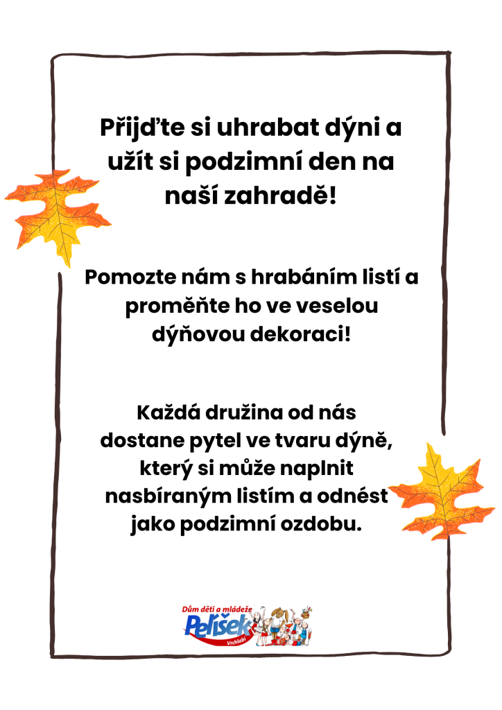 Hrabání listí na DDM