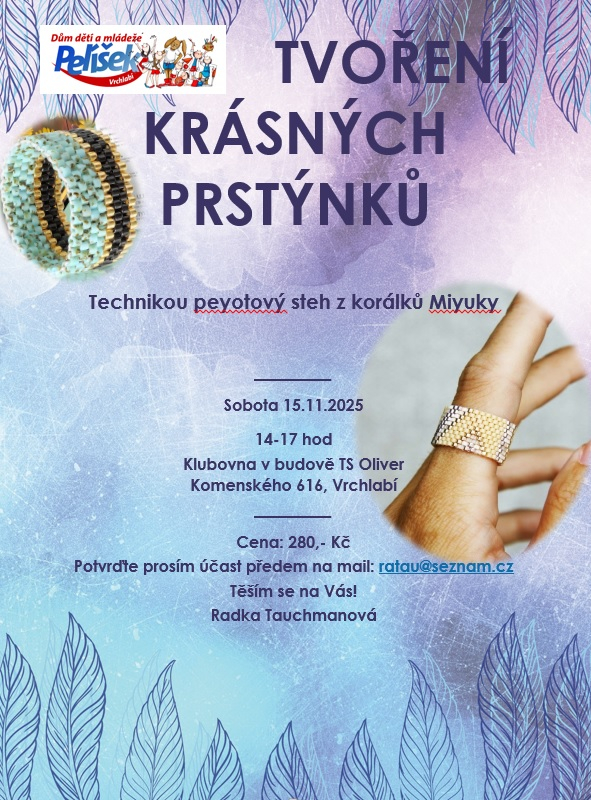 Prstýnkování - peyotový steh- korálky Miyuky