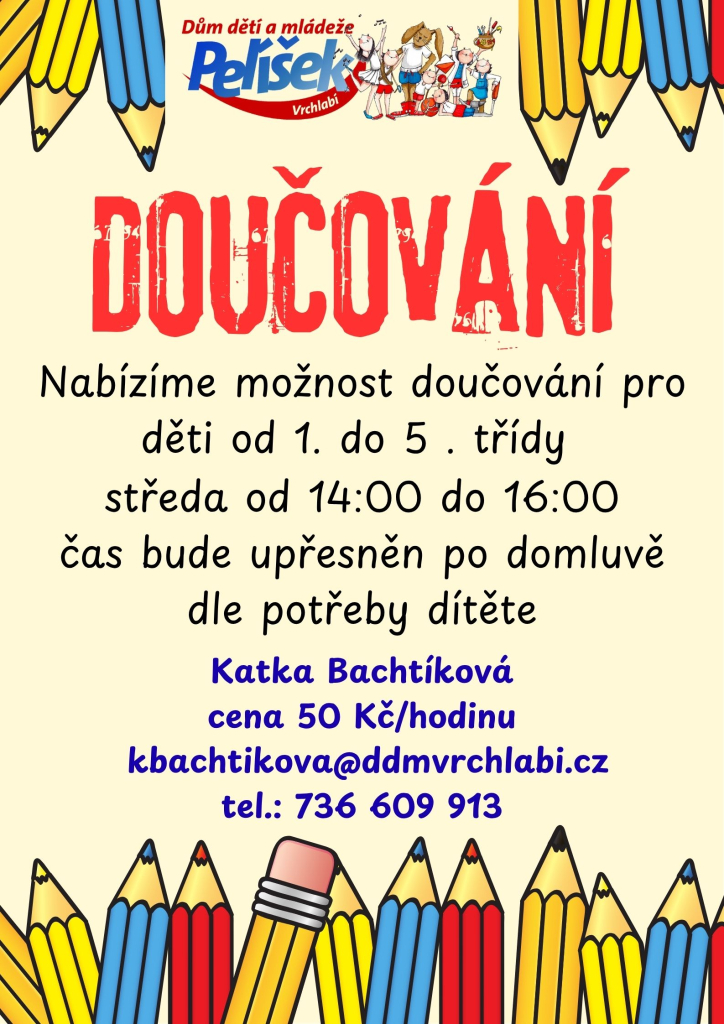 doučování pro děti od 1. do 5. třídy