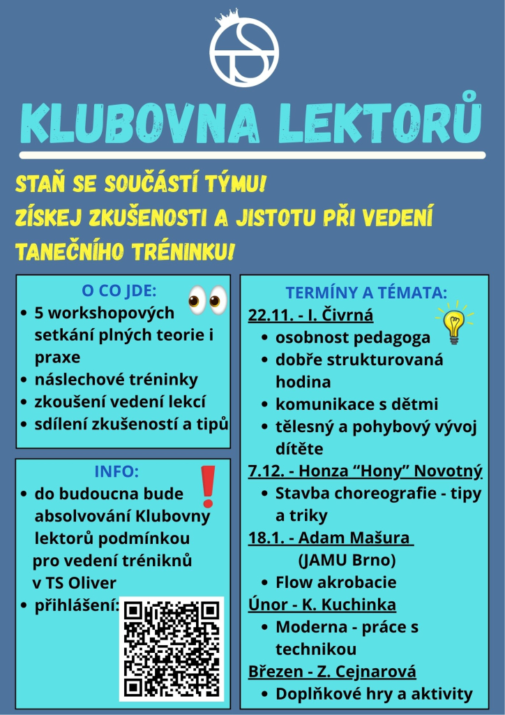 TS Oliver: Otevíráme klubovnu lektorů 