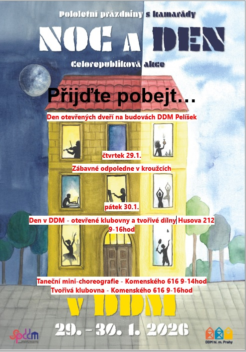 Noc a den v DDM Pelíšek Vrchlabí