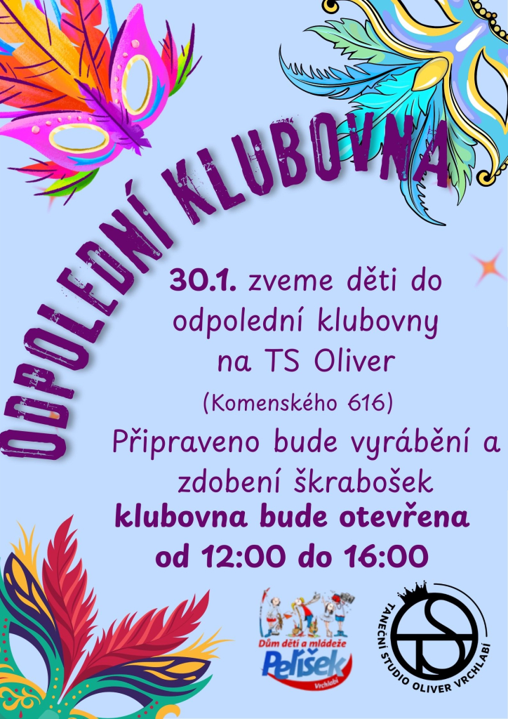 Odpolední klubovna 30.1.2026