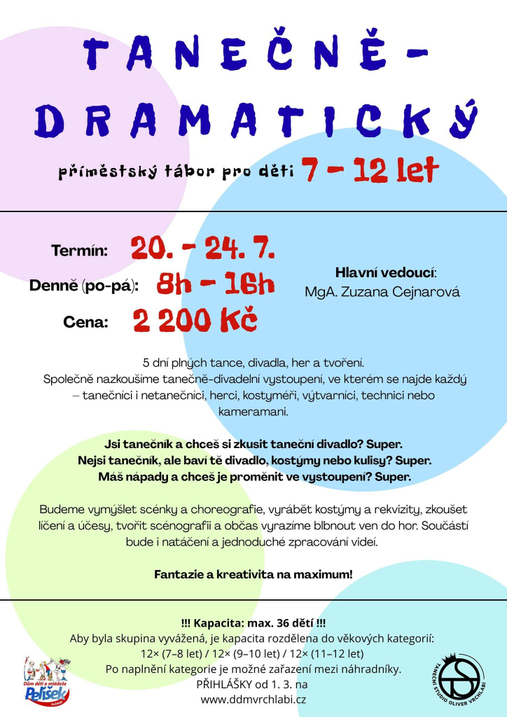 Tanečně-divadelní příměstský tábor