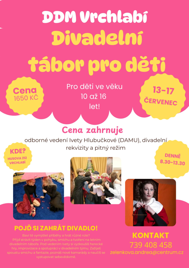 Letní divadelní kemp 10 do 16 let