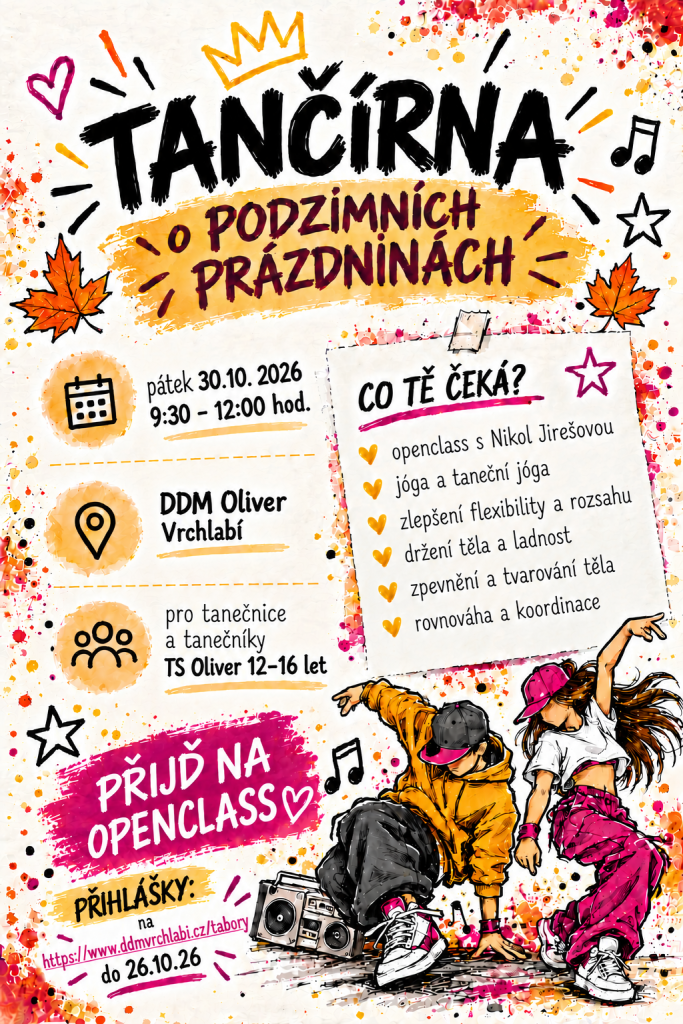 Tančírna o podzimních prázdninách - Openclass