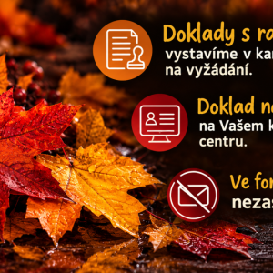 Doklady za úhradu kroužků