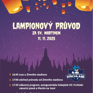 Lampionový průvod za Svatým Martinem