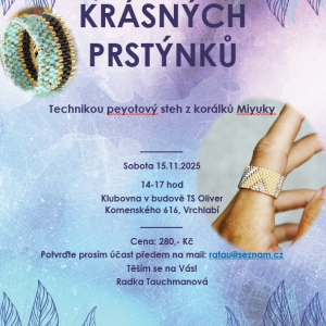 Prstýnkování - peyotový steh- korálky Miyuky