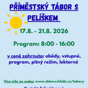 Příměstský tábor- srpen s Pelíškem