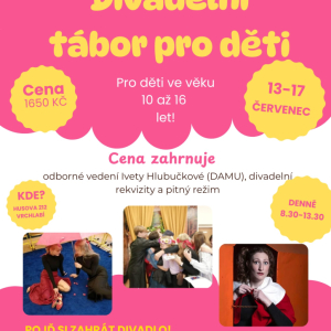 Letní divadelní kemp 10 do 16 let
