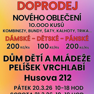 Doprodej exklusivního zboží dětské-dámské -pánské