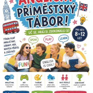 Letní výukový kemp ANGLIČTINY pro děti 8-12 let